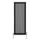 Traditional 3 Column Radiator 1800 X 562Mm Black