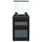 Statesman 60CM DOUBLE OVEN GAS LIDDED COOKER BLACK