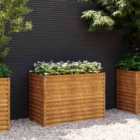 vidaXL Garden Raised Bed 100X50X69cm Corten Steel