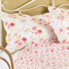 Paoletti Honeypot Lane Floral Pillow Sham White