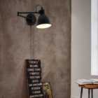 Eglo San Peri Adjustable Black Steel Wall Light