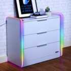 Electra Chest Of 3 Drawers With App Controlled LED Lights