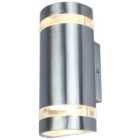 Lutec Focus Up & Down Wall Light - Stainless Steel