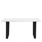 Crossland Grove Poihill Dining Table White Effect 1600X900X750Mm