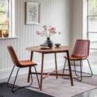 Crossland Grove Valencia Round Dining Table Walnut 1000X1000X750Mm