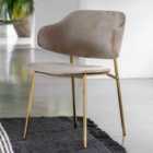 Crossland Grove Addington Dining Chair Taupe 2Pk