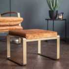 Crossland Grove Cherbourg Footstool Ochre 500X430X360Mm