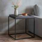 Crossland Grove Chelmsford Tray Side Table Black 550X550X600Mm