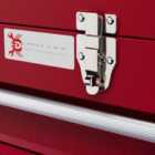Durhand Lockable 4 Drawer Tool Chest With Ball Bearing Slide Drawers Red