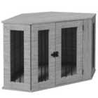 PawHut Dog Crate Furniture for Medium Dogs - Grey