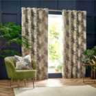 Wylder Galapagos Jacquard Eyelet Curtains In Natural 168 X 229Cm