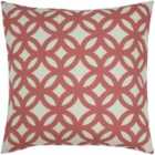 Paoletti Rome City Polyester Filled Cushion In Cream 43 X 43Cm