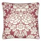 Paoletti Melrose Floral Polyester Filled Cushion In Slate Blue 50 X 50Cm