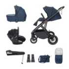 Babymore Chia Travel System Pecan With Base - Midnight Blue