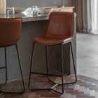 Crossland Grove Hilo Stool Brown 2Pk 480X550X975Mm