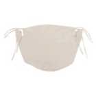 Jvl Log Basket Cotton Lining, Large, Cream