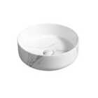 Limoge® 7844 Ceramic Vert Round Countertop Basin In Marble Effect