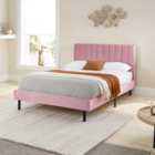 Aspire Furniture Rosella Upholstered Bed Pink - Super King