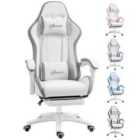 Vinsetto Racing Style Gaming Chair with Footrest, Grey