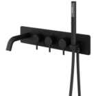 Melbury Pro Wall Mounted Concealed Bath Shower Mixer - Matt Black