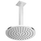 Hadleigh 250mm Wall Mounted Round Shower Head with Square Arm - Chrome