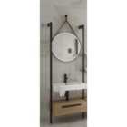 Wickes Rimini Wall System Vanity Unit Only with White Basin - 600mm