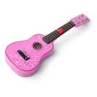 Tidlo Childrens Wooden Acoustic Guitar Pink/ Flowers