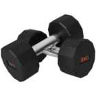 Sportnow Dumbbells Weights Set With 12-sided Shape And Non-slip Grip, 2 X 8Kg