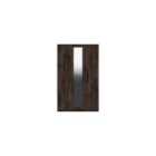 One Call Furniture Marseille 3 Door Wardrobe With Mirror Ready Assembled Dark Oak