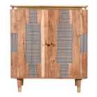 IH Design Cotati Acacia Wood 2 Doors Sideboard