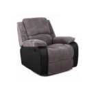 Jumbo Cord Manual Recliner Armchair in Grey