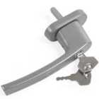 Tectake 2 Upvc Window Handles Lockable Silver