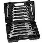 Tectake Spanner Set w/ Flexible Ratchet Ends 12 Pcs.