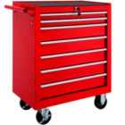Tectake Tool Chest w/ 7 Drawers Red
