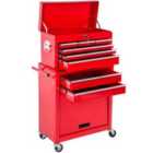 Tectake Tool Chest w/ 8 Drawers Red