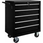 Tectake Tool Chest w/ 5 Drawers Black