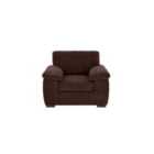 Luxury Life Amalfi Jumbo Cord Fabric Armchair In Chocolate