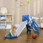 Aiyaplay Kids Slide With Basketball Hoop, Basketball, For Ages 18-36 Months