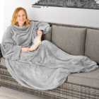 Tectake Blanket w/ Sleeves - Wearable Snuggle Throw w/ Arms