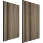 Tectake Acoustic Panel Set Of 2 Sonic Wall - Sound-absorbing Felt, Size Adjustable