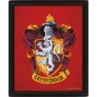 Harry Potter (colourful Crest Gryffindor) 3D Lenticular Poster (framed)