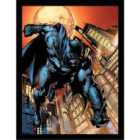 Batman Comic Covers (batman Swinging) Collector Print (framed)