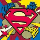 Superman (pop Art Shield) - 40 X 40Cm