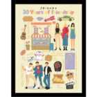 Friends 30 Years (30 Years Of Friendship) Collector Print (framed)
