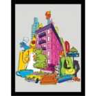 Friends 30 Years (block Colours Montage) Collector Print (framed)