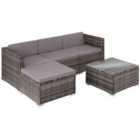 Tectake Rattan Garden Furniture Lignano Set