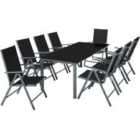 Tectake Garden Table And Chairs Furniture Set 8+1