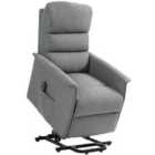 HOMCOM Power Lift Recliner Electric Reclining Chair with Remote Grey
