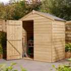 Rowlinson 4x6 Shiplap Apex Shed Single Door
