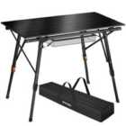 Tectake Camping Table Tina - Foldable, Height-adjustable